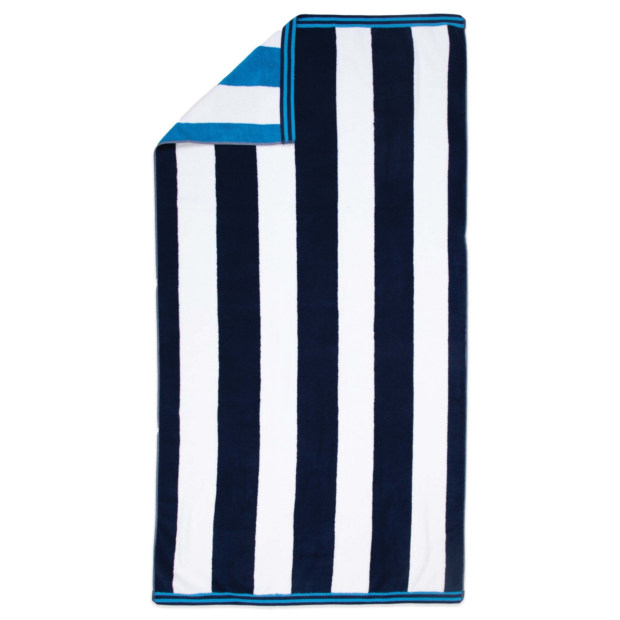 Aston and Arden Striped Reversible Oversized Thick Beach Towel (35x70