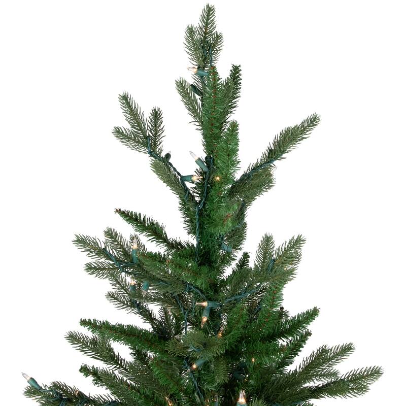 4' Potted Grande Spruce Artificial Christmas Tree, Clear Lights - 4 Foot