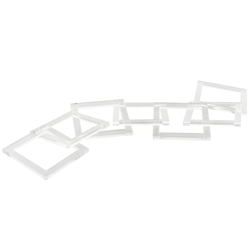 Clear Acrylic Plastic Chain Sculpture
