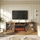 preview thumbnail 39 of 52, 98" Farmhouse TV Stand with 36" Fireplace for TVs up to 100"
