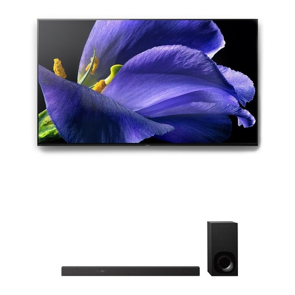 Sony XBR-55A9G 55" BRAVIA OLED 4K UHD HDR TV and HT-Z9F 3.1-Channel Dolby Atmos Sound Bar with Subwoofer
