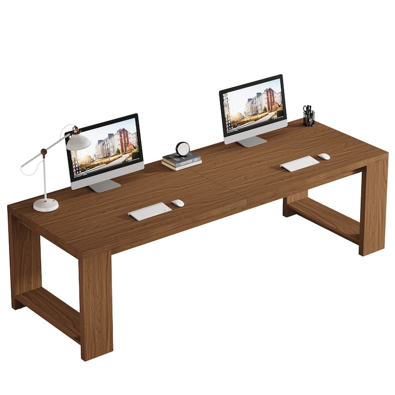 2 Person Desk, 86'' Extra Long Desk, Double Computer Desk Workstation