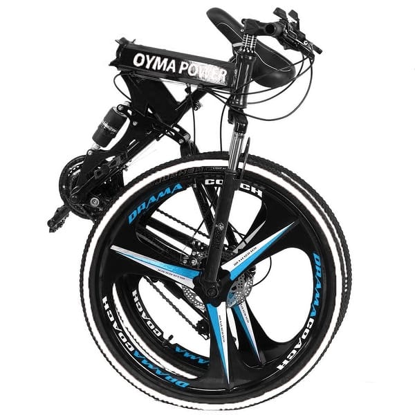26/" Folding Mountain Bike 21 Speed Bicycle Full Suspension MTB Bikes US