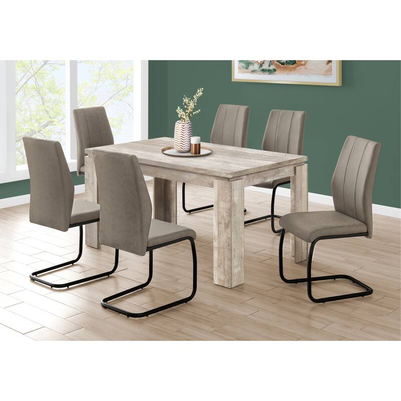 Dining Table, Rectangular, Kitchen, Dining Room, Beige Laminate