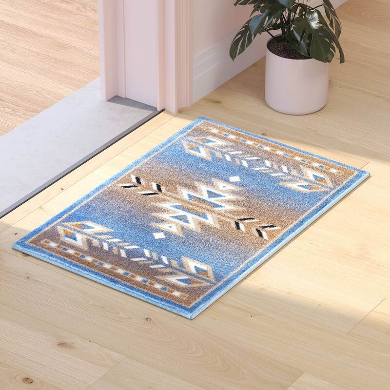 Multipurpose Southwestern Style Patterned Indoor Area Rug