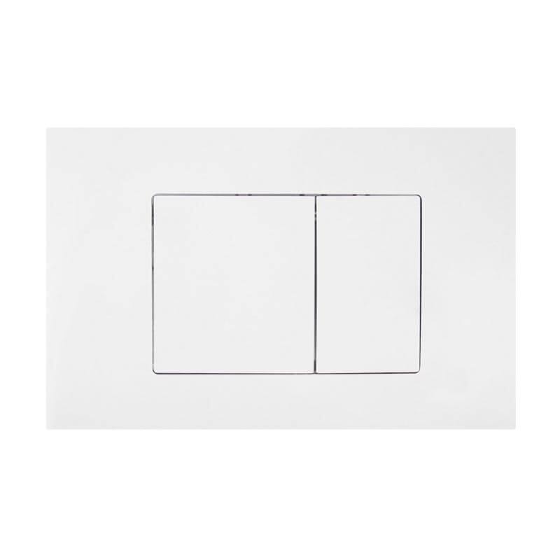 Fine Fixtures Concealed Tank Push Button (Actuator) - White Square - Push Plates (Plastic)
