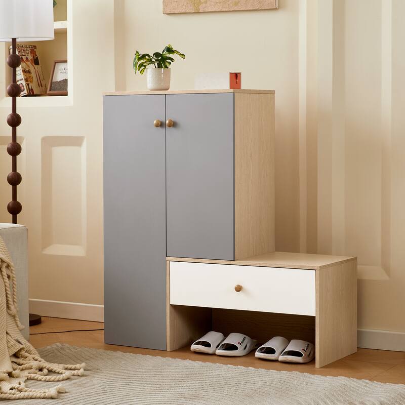 Multi-functional Shoe Storage Bench & Shoe Cabinets, Shoe Rack with Bench