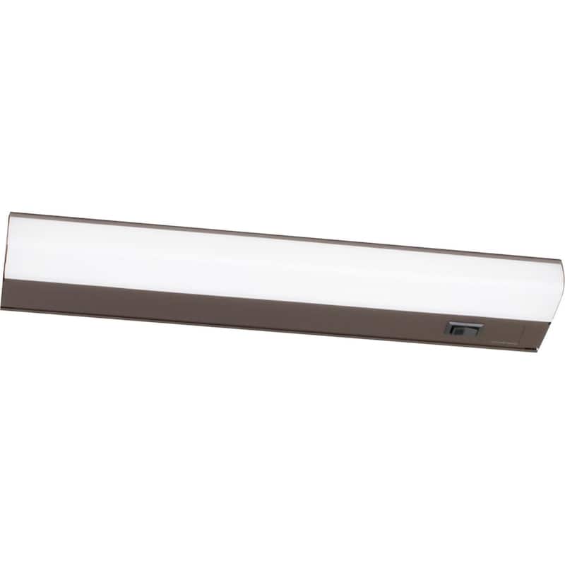 Led T5L 12-inch ADA Oil-Rubbed Bronze LED Under Cabinet, White Acrylic Shade - Oil Rubbed Bronze