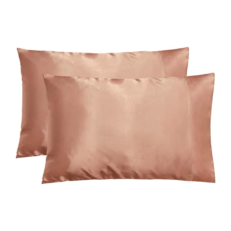 NIGHT Satin Pillowcase for Skin & Hair 2-Pack - Terracotta - Standard