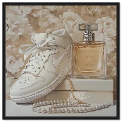 White Sneakers and Pearls Canvas by Art Remedy