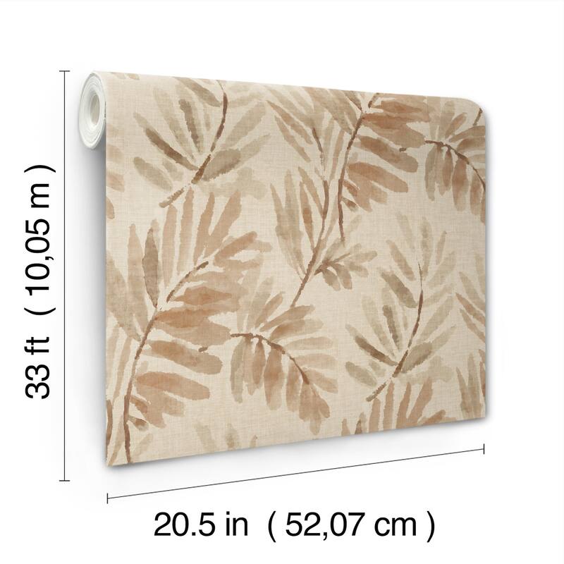 A-Street Prints Serenade Blush Ferns Wallpaper