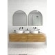 preview thumbnail 11 of 30, Glass Warehouse Arched Stainless Steel Framed Wall Mirror