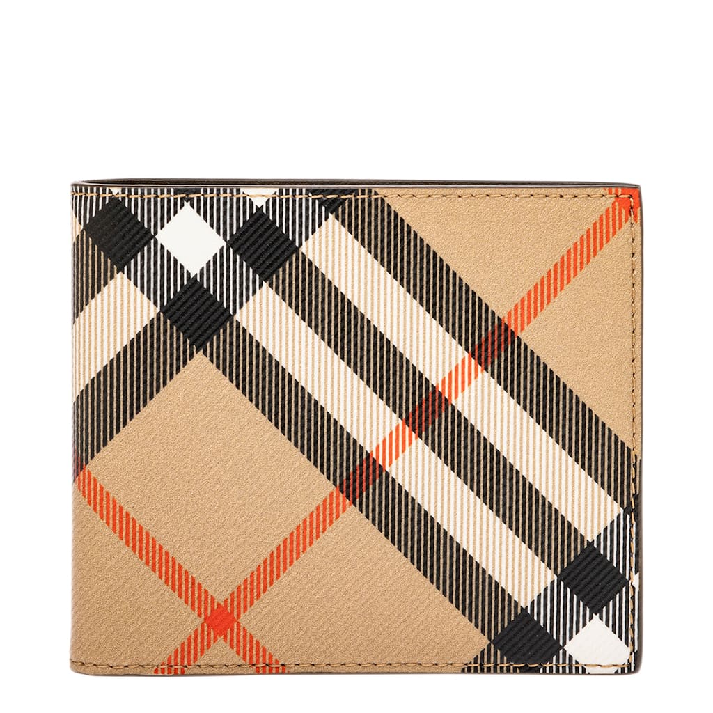 Burberry Men's Check Bifold Wallet