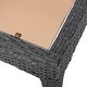 preview thumbnail 4 of 9, Outdoor Antibes Wicker Side Table by Christopher Knight Home