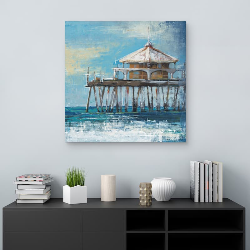 Boardwalk Pier by Liz Jardine Canvas Art Print