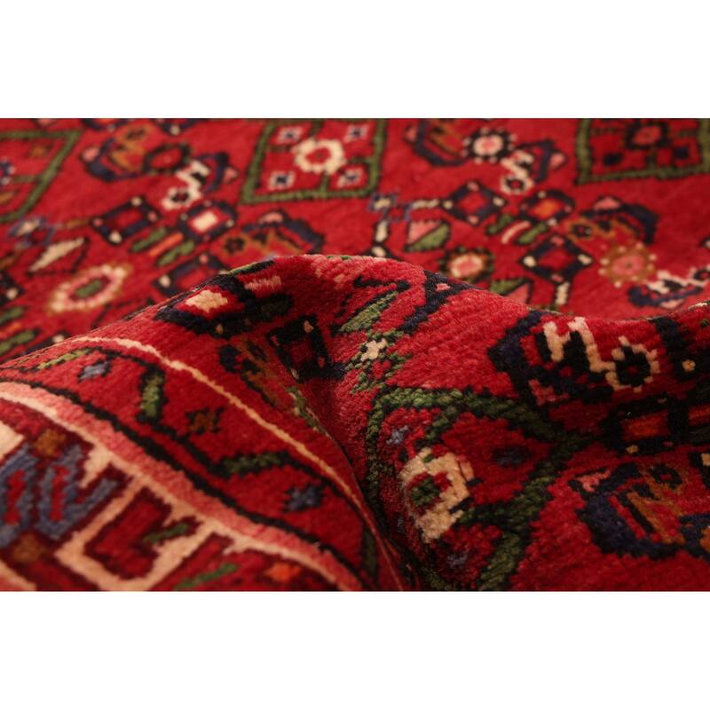 ECARPETGALLERY Hand-knotted Andelz Red Wool Rug - 2'10 x 13'3