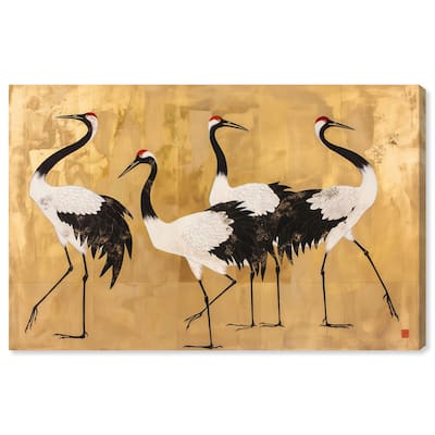 Birds of Gold Canvas by Art Remedy, Gallery Wrapped