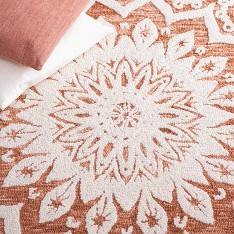 SAFAVIEH Handmade Blossom Oriella Modern Floral Wool Rug