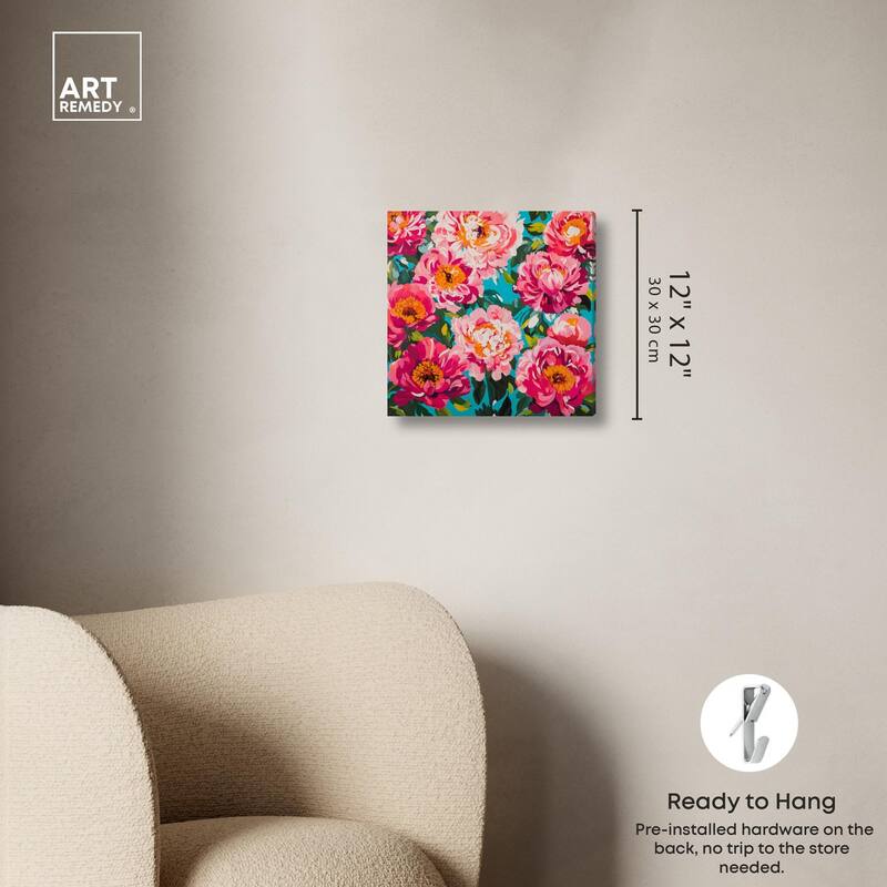 Maximalist Bloom Canvas by Art Remedy, Gallery Wrapped