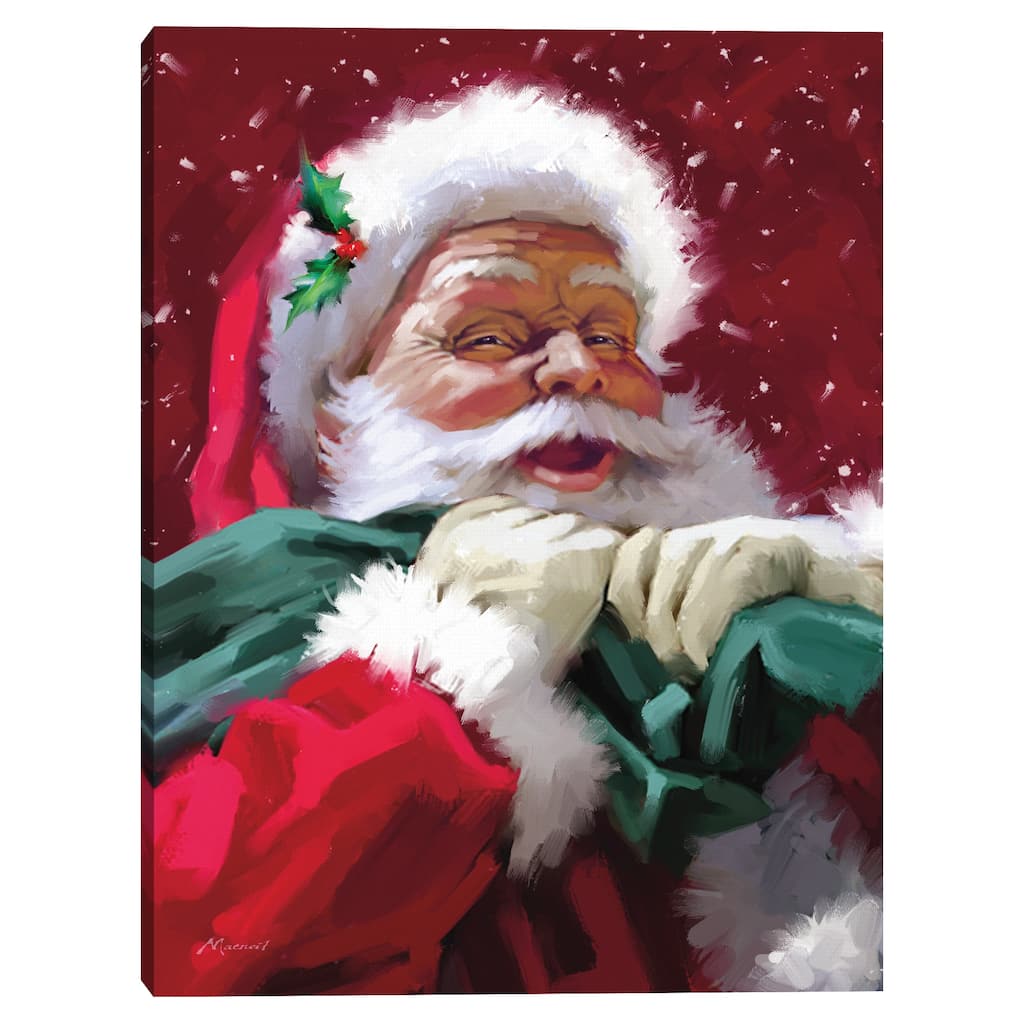 Santa 3 by The Macneil Studio Canvas Art Print