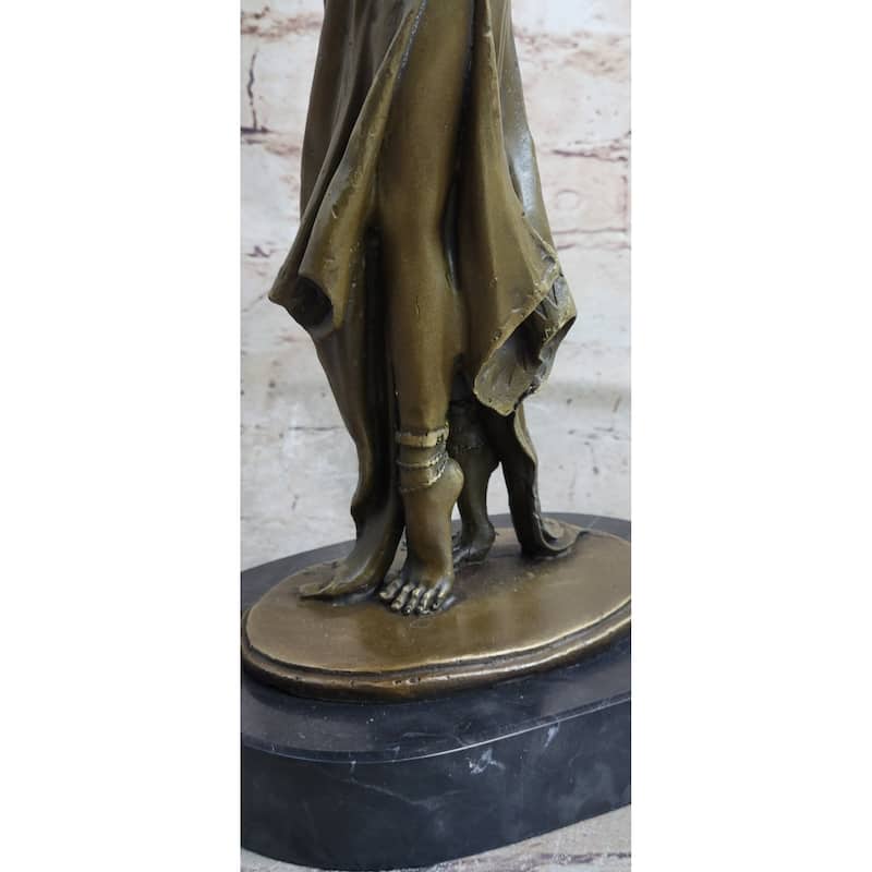 Bronze Sculpture D.H. Chiparus Dancer Standing On Her Toes Bronze Sculpture Deco
