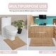 preview thumbnail 57 of 58, Classy Bathmat Collection 100% Cotton Non-Slip Bathroom Rug Set, Machine Washable Bath Rug, 5 Piece Bath Mat Set with Contour