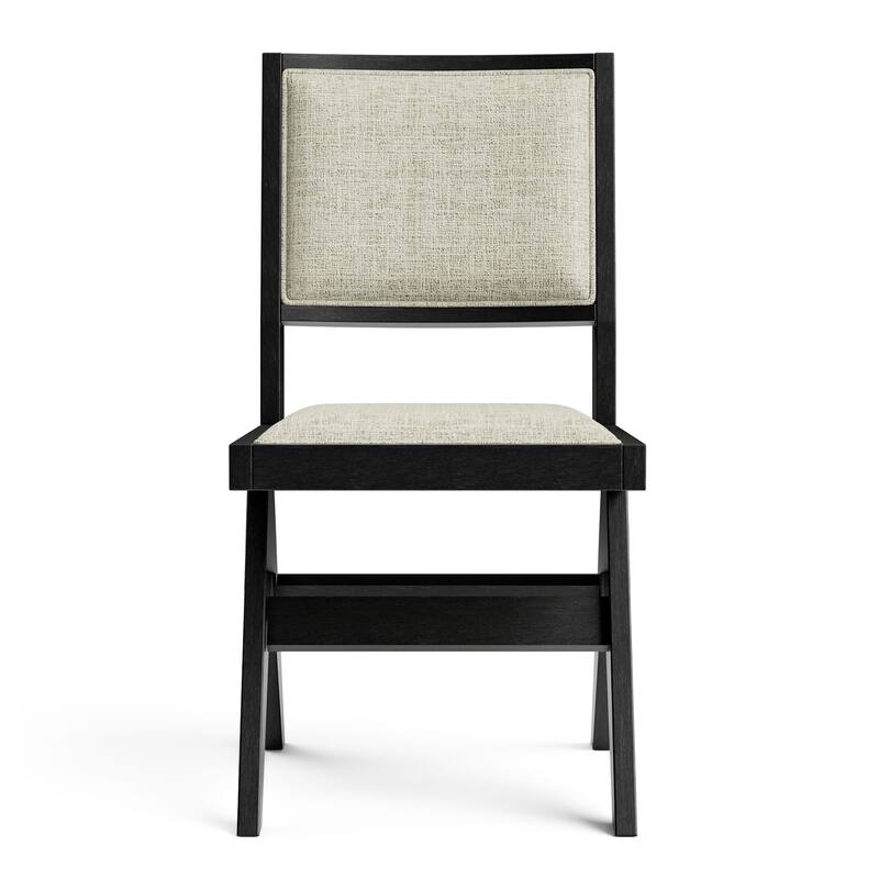 Furniture of America Evrena Modern 5-Piece Black Wood Dining Table Set