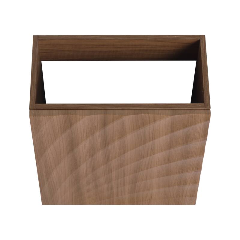 GDFStudio - Helsinki 18.5" Modern Wall-Mounted Bathroom Vanity Set with Resin Sink, Soft Closing Door & Antirust Hardware