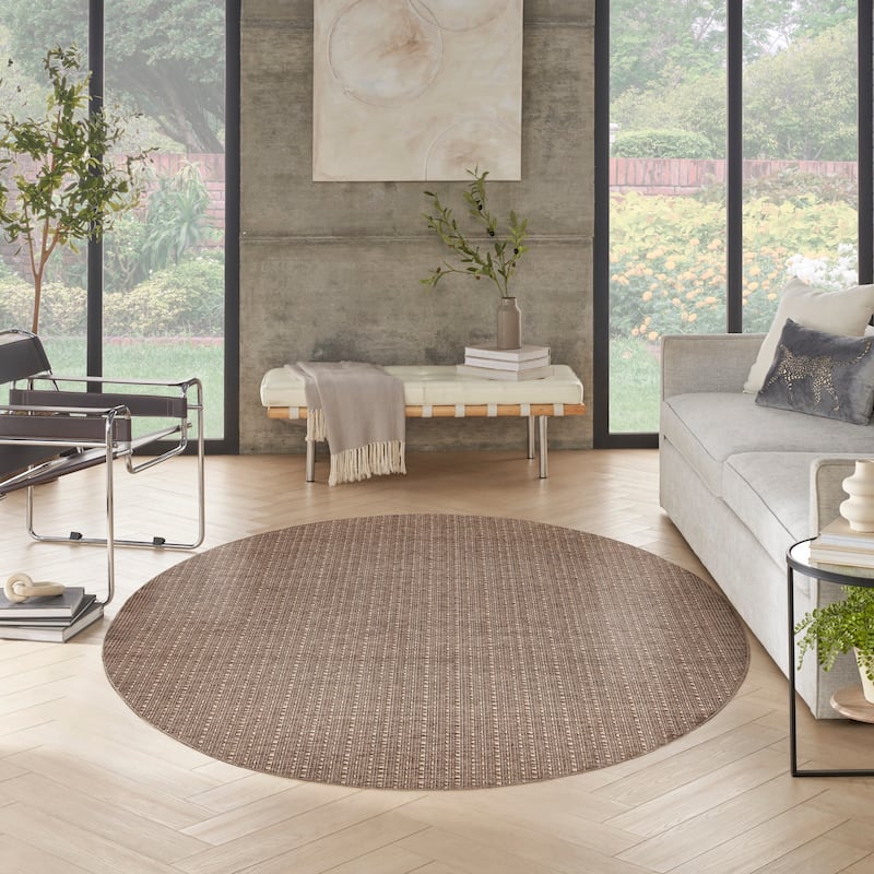 Nourison Tulum Indoor/Outdoor Striped Area Rug