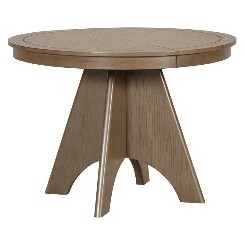 Extendable Dining Table for 4-6, 42" to 58" Rustic Farmhouse Table with X-Legs