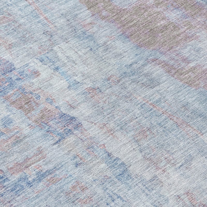 Machine Washable Indoor/ Outdoor Muted Ombre Chantille Rug