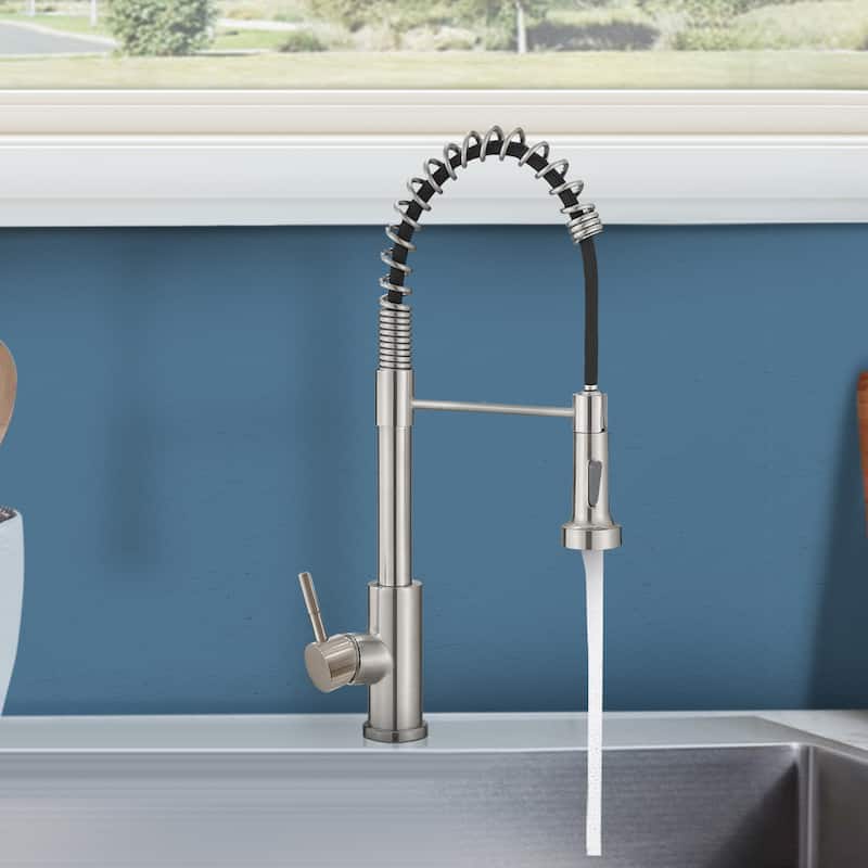 Single Hole Single Handle Pull Down Kitchen Faucet with Sprayer