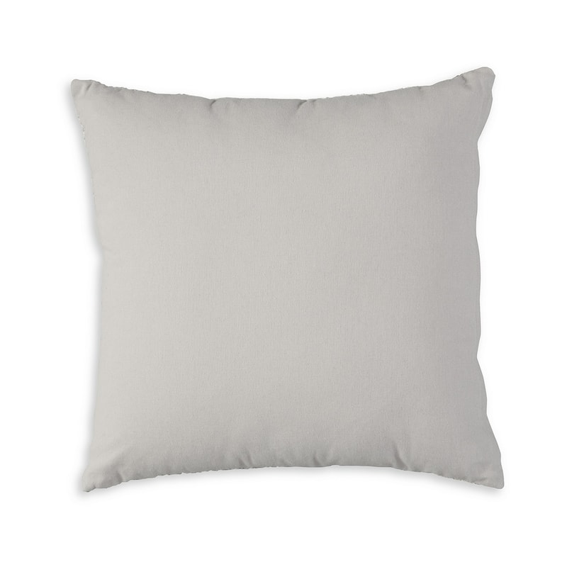 Square Accent Throw Pillow, 20 Inch, Woven Gray Polyester, Polyfill