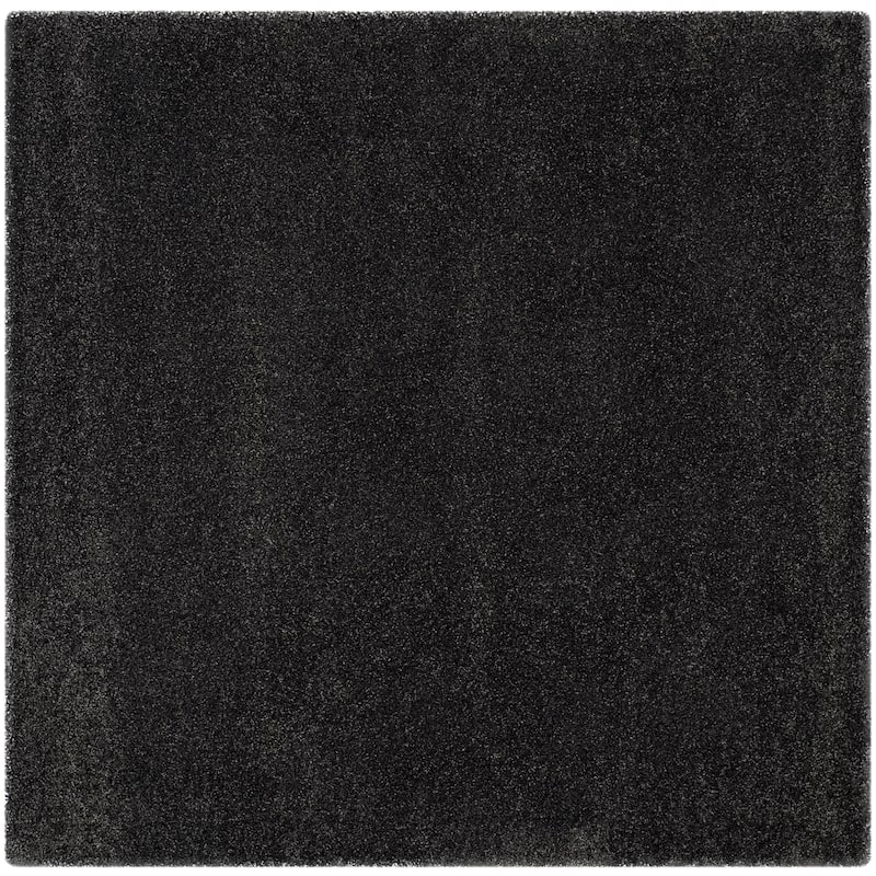 SAFAVIEH, Milan Shag Afton 2-inch Thick Area Rug - 10' Square - Dark Grey