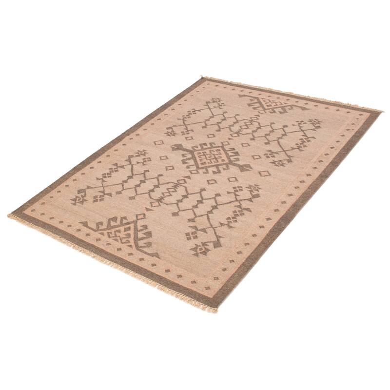 Ankara FW Beige Kilim 5'4" x 7'4" - 5'4 x 7'4