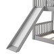 preview thumbnail 14 of 16, Twin over Twin Bunk Bed with Convertible Slide and Ladder, White