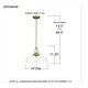 preview thumbnail 9 of 7, Haven 1-Light Aged Brass Pendant - Aged Brass