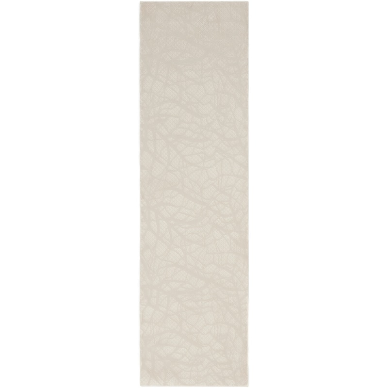 Nourison Desire Indoor only Beige Modern Abstract Area Rug - 2' 3" x 7' 6" - Beige - Runner