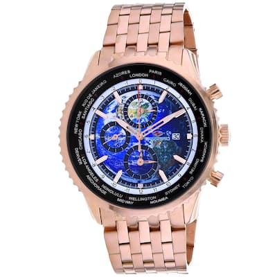 Seapro Men's Meridian World Timer GMT Blue Dial Watch - SP7321 - 6 (36)