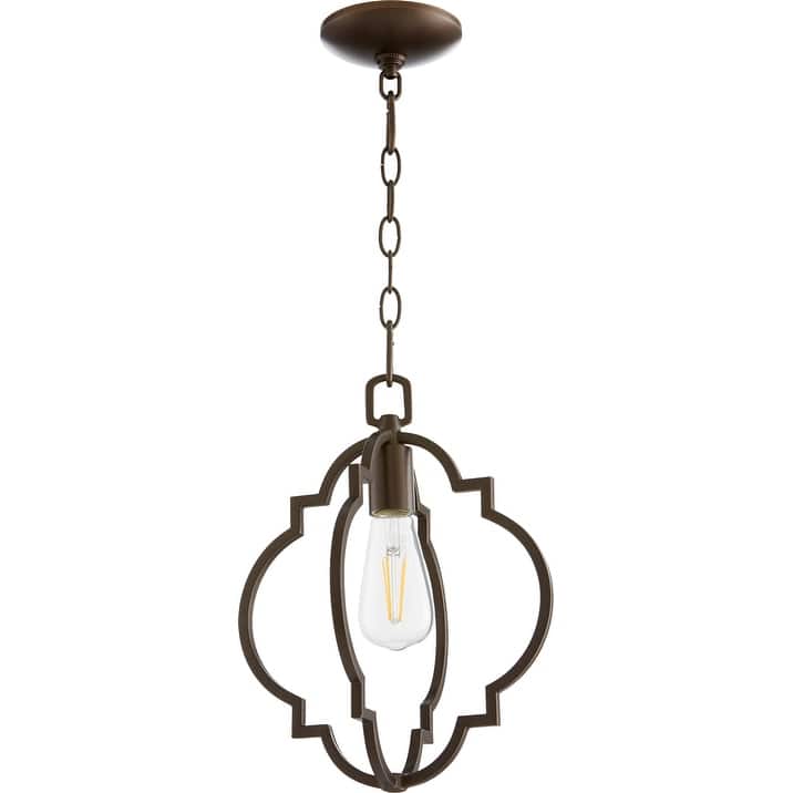 Quorum International Dublin 11" Wide Pendant - Oiled Bronze