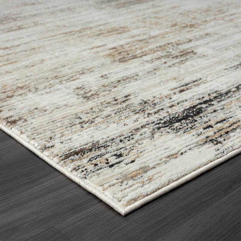 Sevita Gray Multi Transitional High-Low Textured Indoor Area Rug