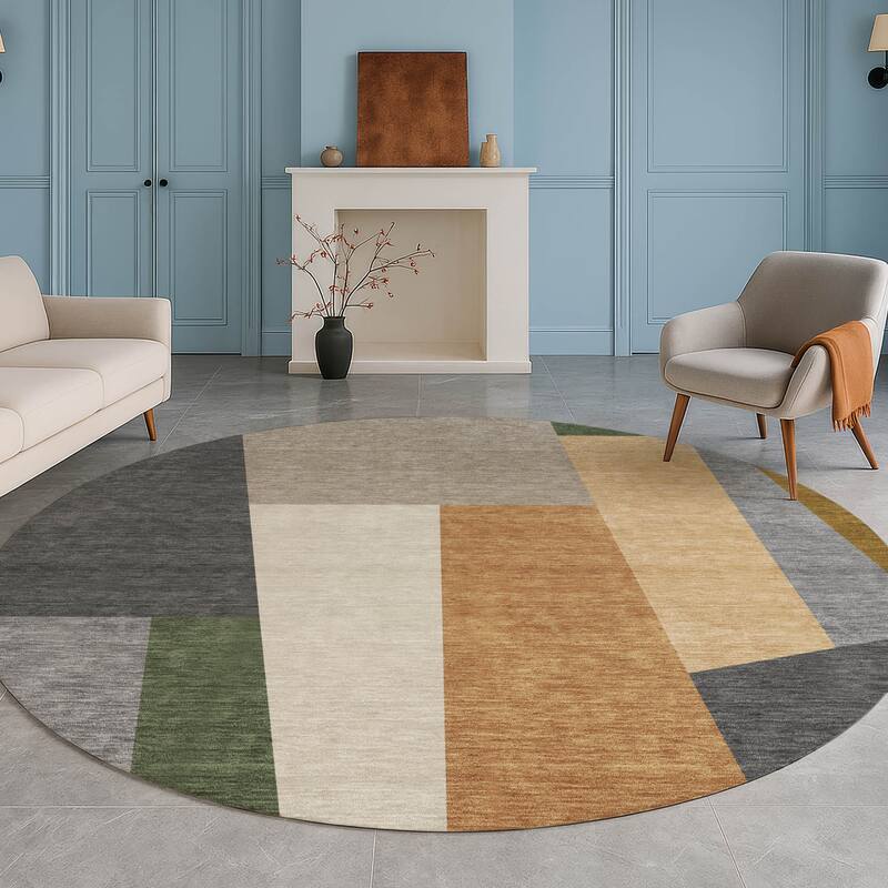 Machine Washable Indoor/ Outdoor Contemporary Jolie Chantille Rug