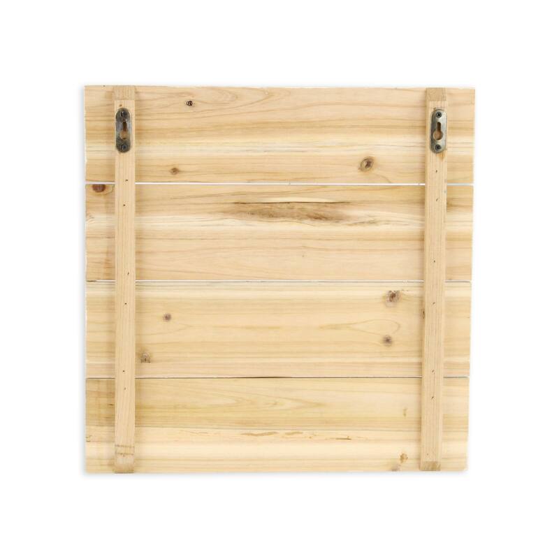 Swimming Sea Turtle Wooden Wall Art - Blue and Beige - 15.75" x 15.75"