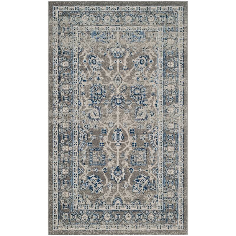 SAFAVIEH Artisan Adelmina Distressed Oriental Rug - 4' x 6' - Grey/Grey