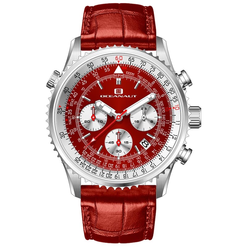 Oceanaut Men's Flight Red Dial Watch - OC0129 - 6 (36)