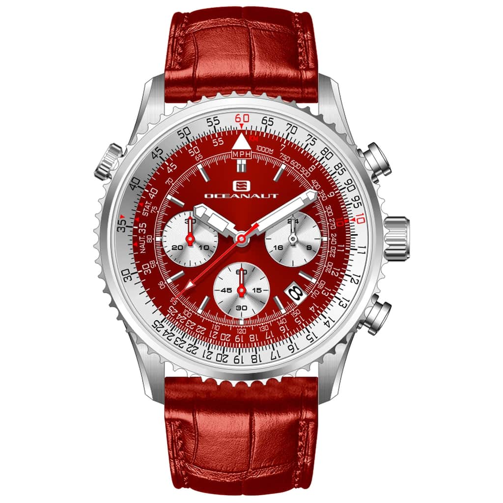 Oceanaut Men's Flight Red Dial Watch - OC0129 - 6 (36)