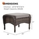 preview thumbnail 11 of 34, Outdoor Patio Ottoman with Seat Cushion