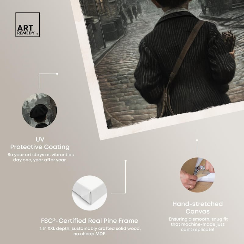 Oliver Twist Classic Canvas by Art Remedy, Gallery Wrapped