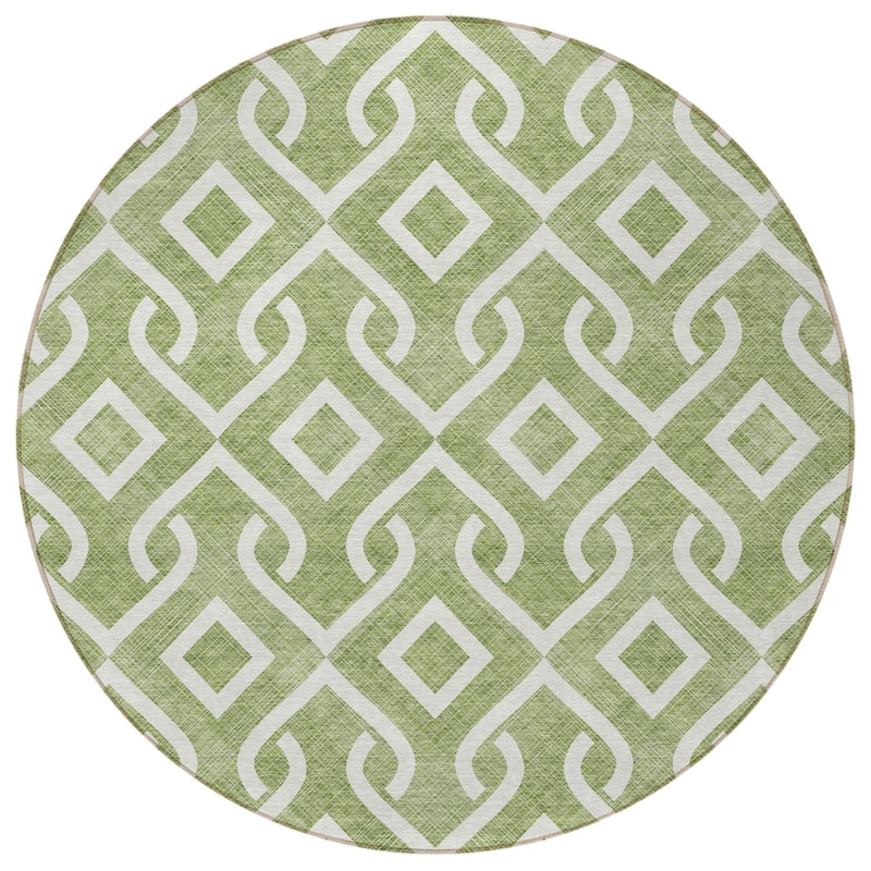 HomeRoots Geometric Transitional Rectangle Outdoor Rug
