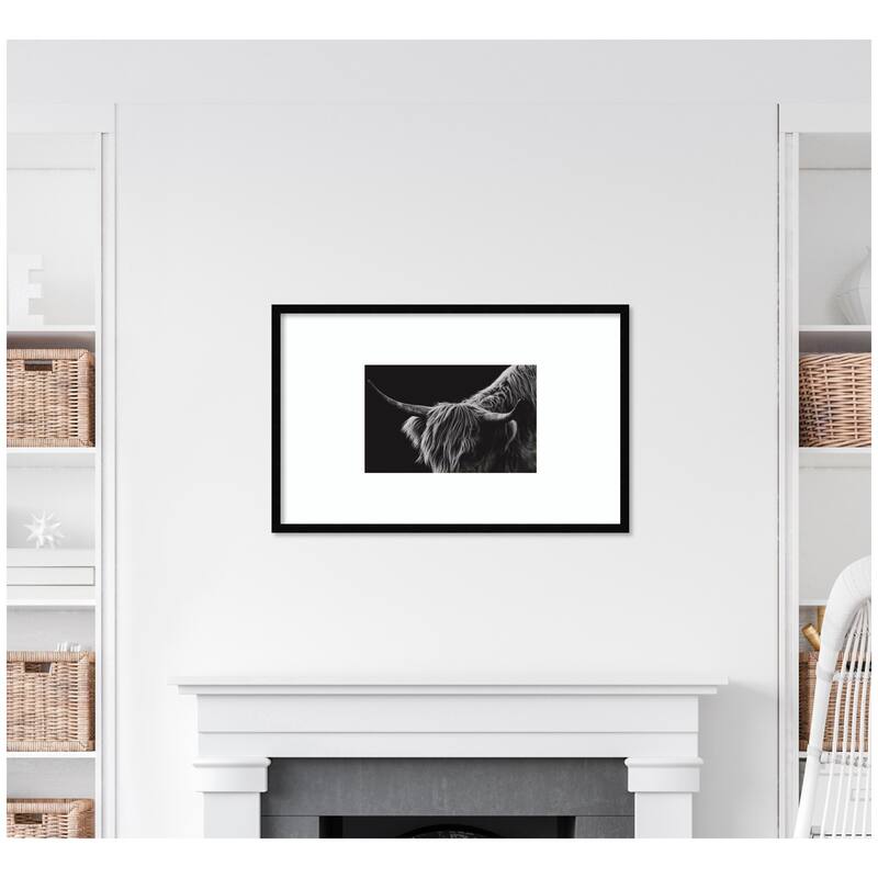 Kate and Laurel Scottish Highland No. 6 by Crystal Lynn Collins Framed Wall Art Print